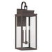 Exterior Wall Sconce Thesis 207752A Hillside 31 inch 3 light Dark Bronze Exterior Wall Sconce with Clear Glass THESIS