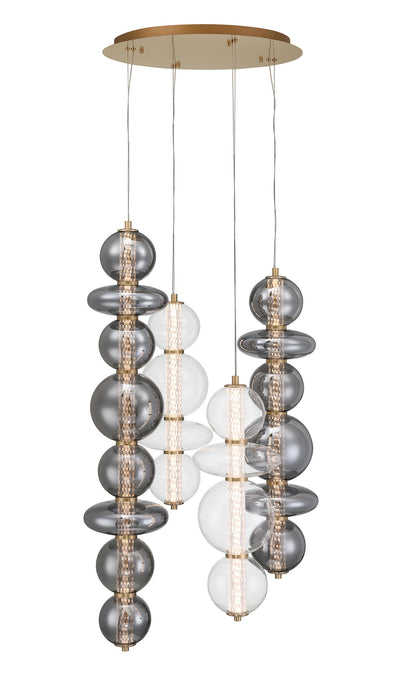 Eurofase 48960-014 Atomo 50" Gold LED Chandelier