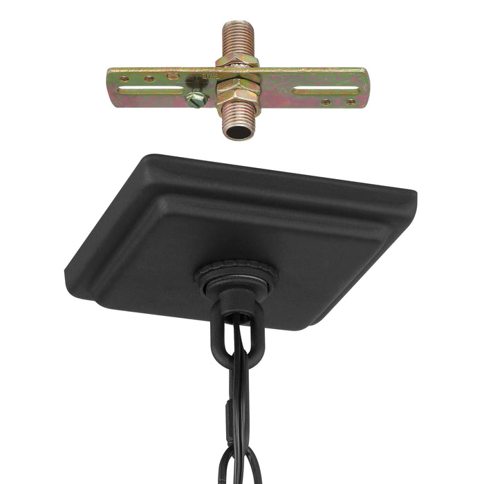 Exterior Pendant Light Thesis 207748A Hillside 11 inch 3 light Textured Black Exterior Pendant Light with Clear Glass THESIS