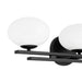 Vanity Light Thesis 207392A Julep 24 inch 3 light Matte Black Vanity Light with Opal Glass Shades THESIS