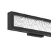 Vanity Light Thesis 207701A Courtney 18 inch Textured Black 5CCT LED Vanity Light with Clear Water Glass THESIS