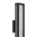 Vanity Light Thesis 207701A Courtney 18 inch Textured Black 5CCT LED Vanity Light with Clear Water Glass THESIS
