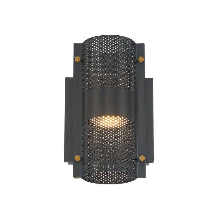 Eurofase 46459-015 Westcliffe 8" Gold-Black Mix LED Outdoor Wall Light