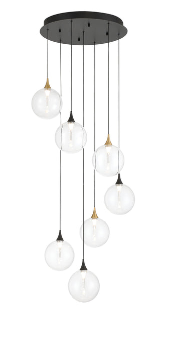 Eurofase 48930-017 Iissa 21" Gold-Black Mix LED Chandelier