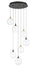 Eurofase 48930-017 Iissa 21" Gold-Black Mix LED Chandelier