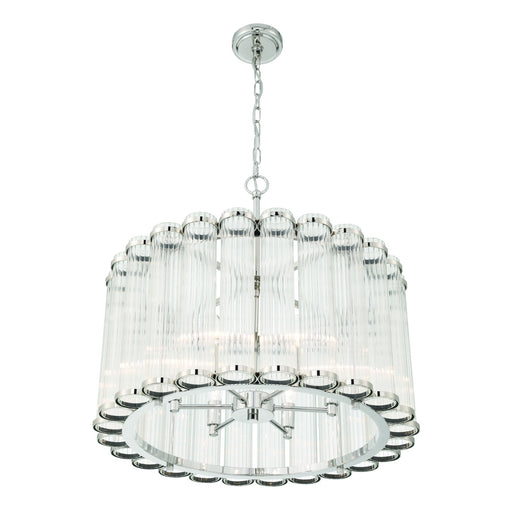Eurofase 47239-029 Glasbury 24" Polished Nickel Chandelier