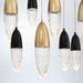 Eurofase 43861-042 Ecrou 44" Gold-Black Mix LED Chandelier
