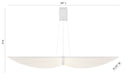 Eurofase 46344-035 Seraph 59" Matte White LED Chandelier