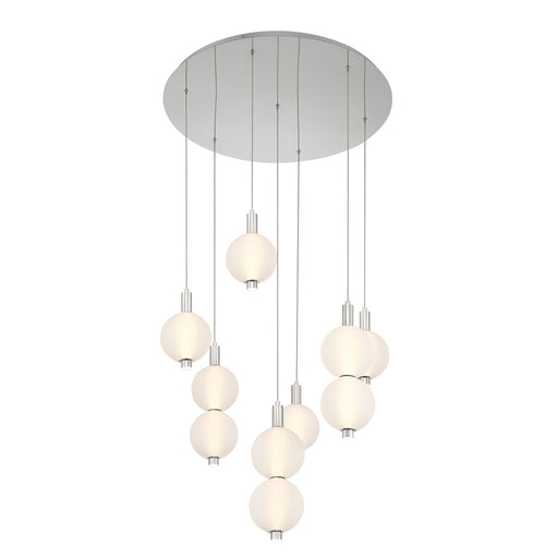 Eurofase 47191-020 Palmas 30" Polished Nickel LED Chandelier