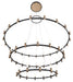 Eurofase 37046-019 Albany 60" Brass-Black Mix LED Chandelier