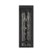 Exterior Wall Sconce Thesis 207731A Lionel 14 inch Textured Black LED Exterior Wall Sconce with Clear Water Glass Shade THESIS