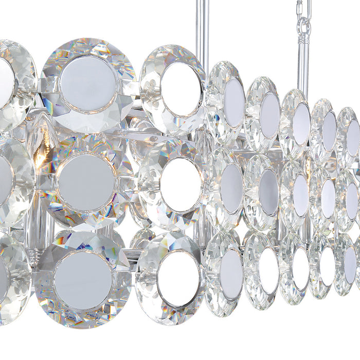Eurofase 44287-016 Perrene 40" Chrome Chandelier
