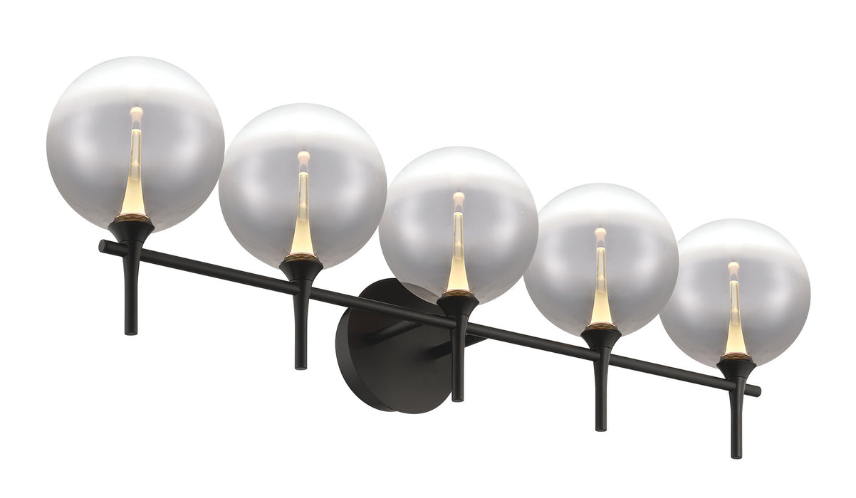 Eurofase 48921-022 Iissa 5-Light Matte Black LED Vanity Light
