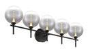 Eurofase 48921-022 Iissa 5-Light Matte Black LED Vanity Light