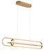 Eurofase 37039-028 Demark 42" Matte Gold LED Chandelier