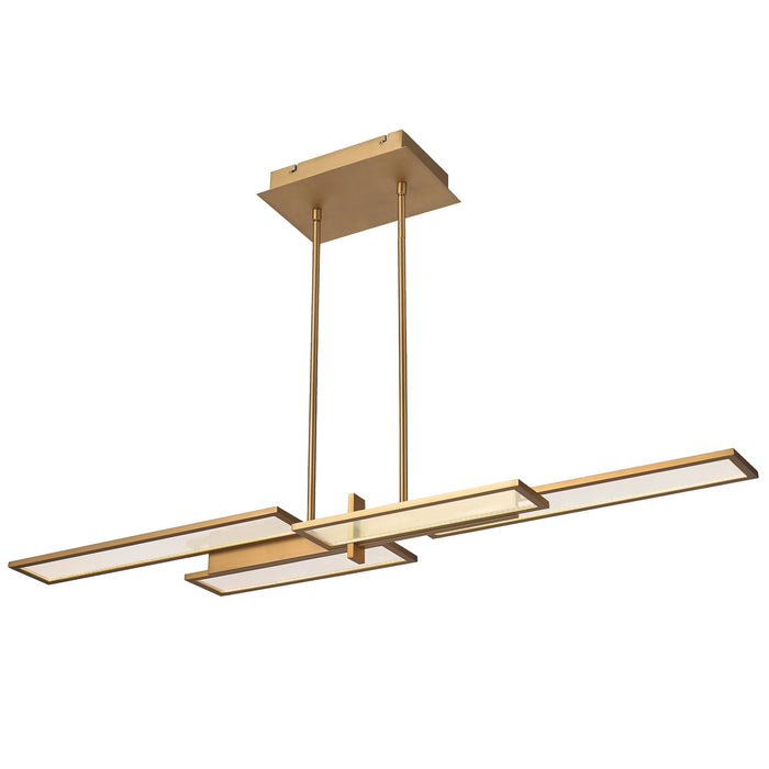 Eurofase 37062-026 Bayswater 46" Matte Gold LED Chandelier
