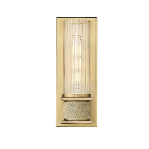 Wall Sconce Millennium Lighting 28601-VB 1-Light 12 Inch Wall Sconce with Clear Striped Glass Millennium Lighting