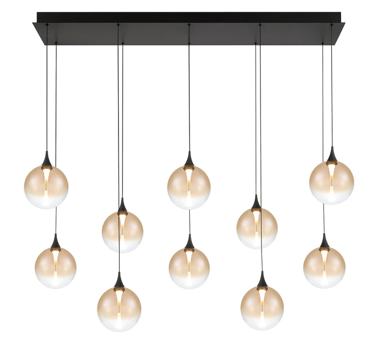 Eurofase 48933-032 Iissa 47" Matte Black LED Chandelier
