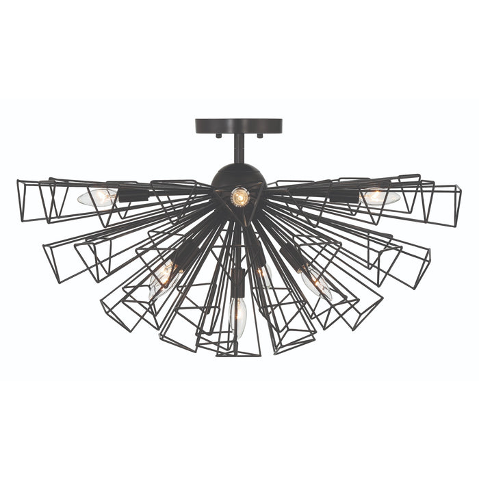 Eurofase 46762-016 Dendelio 30" Matte Black Chandelier