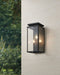 Exterior Wall Sconce Thesis 207129A Overton 20 inch 3 light Matte Black Exterior Wall Sconce with Clear Antique Glass THESIS
