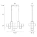 Eurofase 38258-026 Ferro 40" Matte Black LED Chandelier