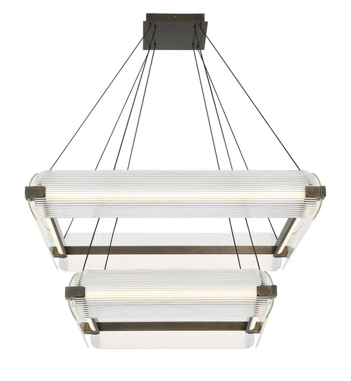 Eurofase 50055-029 Neoness 34" Weathered Brass LED Chandelier