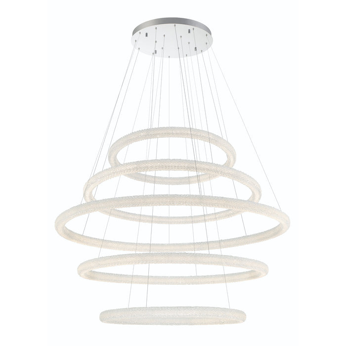 Eurofase 43928-019 Sassi 60" Chrome LED Chandelier