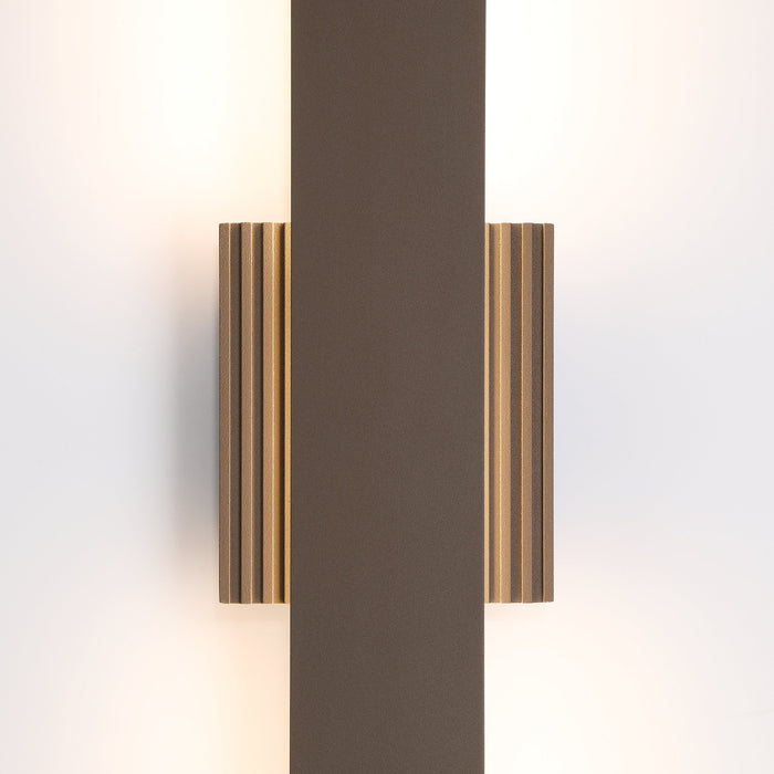 Exterior Wall Sconce Thesis 207722A Jacks 36 inch Architectural Bronze 5CCT LED Exterior Wall Sconce THESIS