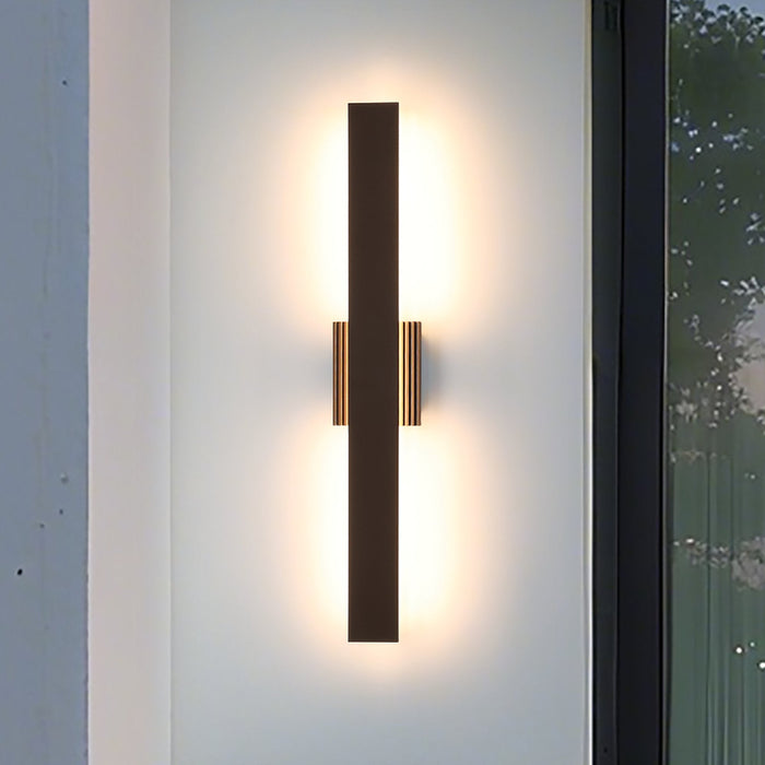 Exterior Wall Sconce Thesis 207722A Jacks 36 inch Architectural Bronze 5CCT LED Exterior Wall Sconce THESIS
