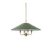Chandelier Forty West 72666 Ransom 4-Light Chandelier with 25" Green Shade Forty West Designs