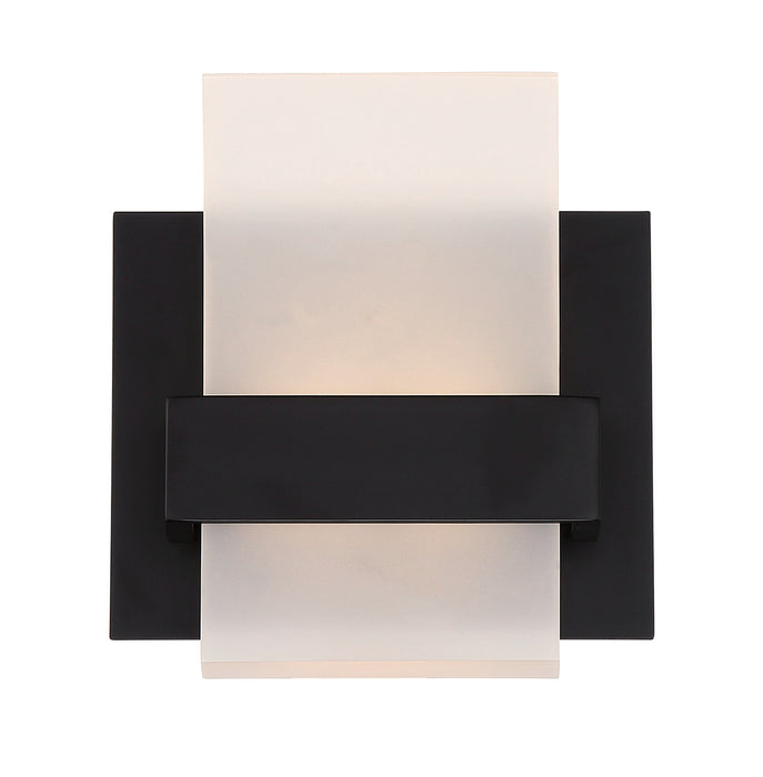 Eurofase 35654-022 Cambridge 1-Light Matte Black LED Vanity Light