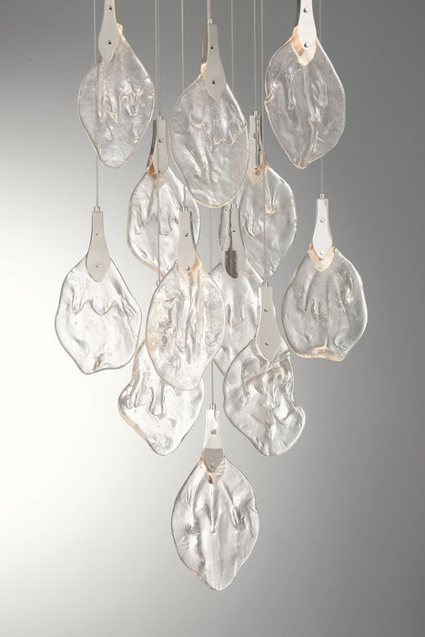 Eurofase 50102-013 Jateo 24" Polished Nickel LED Chandelier