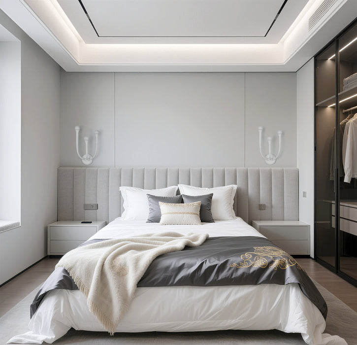 Wall Sconce Thesis 207255A Dahlia 18 inch 3 light Textured White Wall Sconce with Opal Glass Shades THESIS