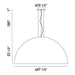 Eurofase 37230-038 Laverton 47" Matte White LED Chandelier