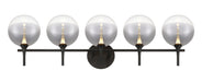 Eurofase 48921-022 Iissa 5-Light Matte Black LED Vanity Light