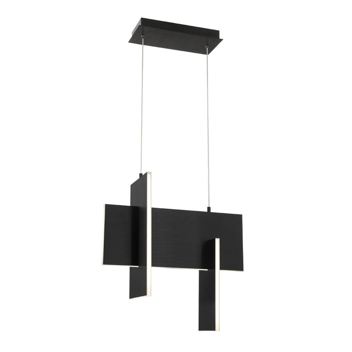 Eurofase 37346-027 Coburg 20" Anodized Black LED Chandelier