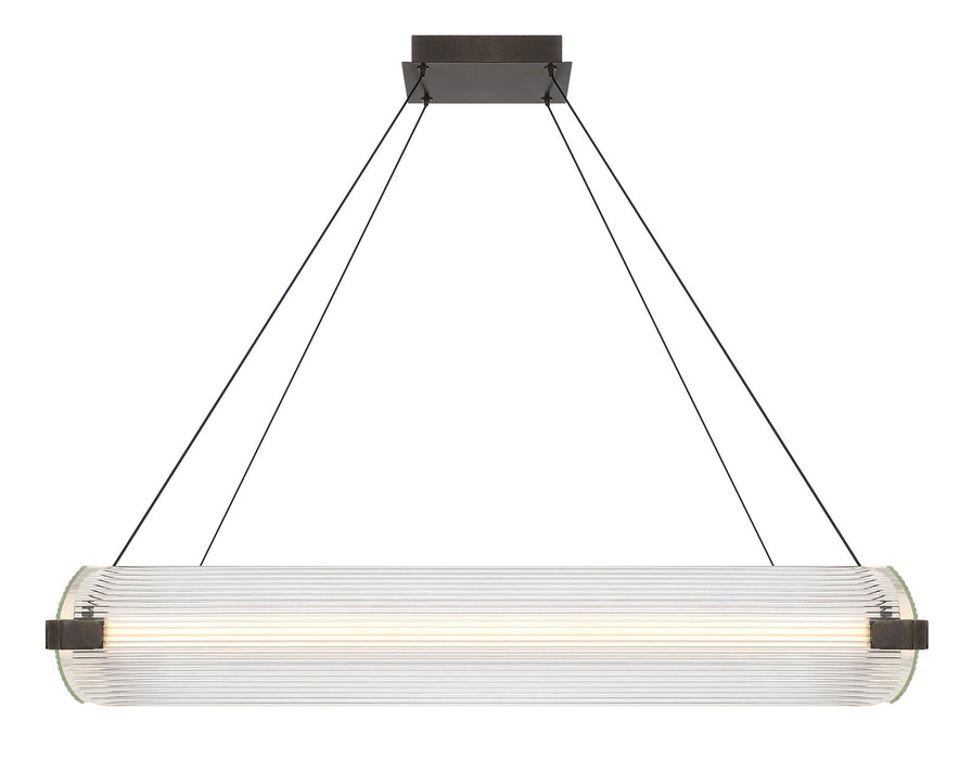 Eurofase 50053-025 Neoness 34" Weathered Brass LED Chandelier