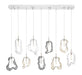Eurofase 49239-027 Norah 51" Polished Nickel LED Chandelier