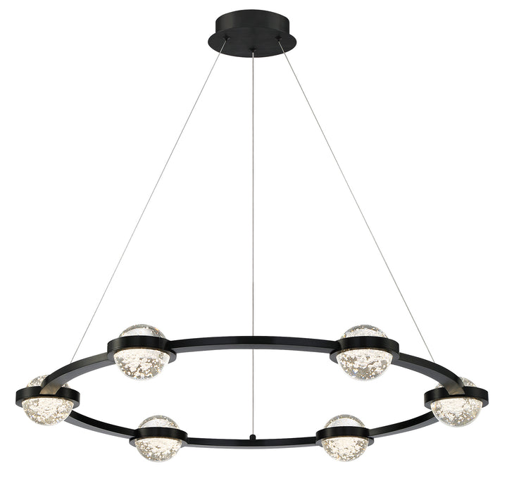 Eurofase 39308-016 Circolo 36" Matte Black LED Chandelier