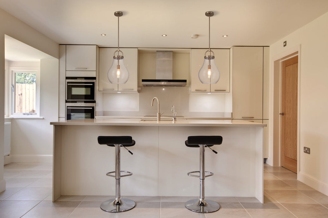 Pendant Light Thesis 207647A Mansfield 12 inch 1 light Champagne Gold Pendant Light with Clear Glass Shade THESIS