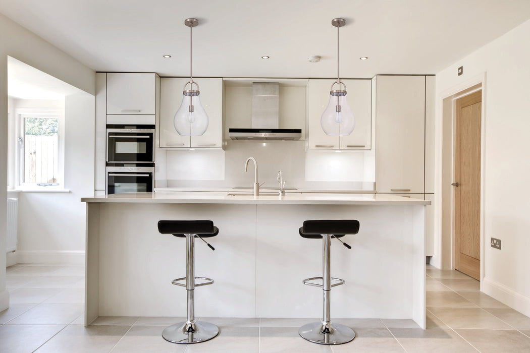 Pendant Light Thesis 207647A Mansfield 12 inch 1 light Champagne Gold Pendant Light with Clear Glass Shade THESIS