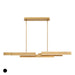 Eurofase 37065-027 Cameno 55" Matte Gold LED Chandelier