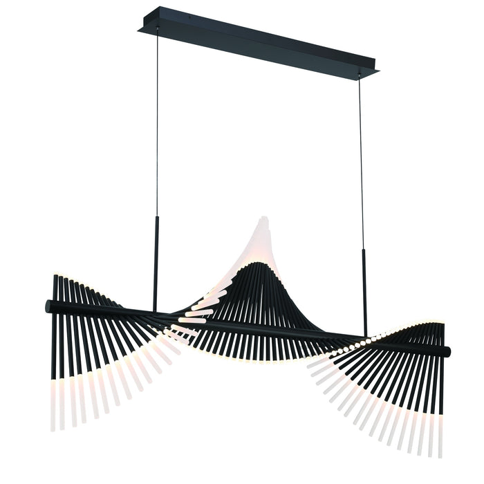 Eurofase 47126-022 Voltik 59" Matte Black LED Chandelier