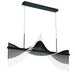 Eurofase 47126-022 Voltik 59" Matte Black LED Chandelier