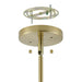 Chandelier Thesis 206935A Florian 44 inch 8 light Brushed Gold and Clear Glass Chandelier THESIS