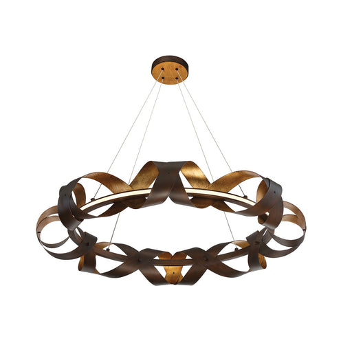 Eurofase 30080-010 Banderia 33" Bronze-Gold Mix LED Chandelier
