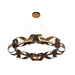 Eurofase 30080-010 Banderia 33" Bronze-Gold Mix LED Chandelier
