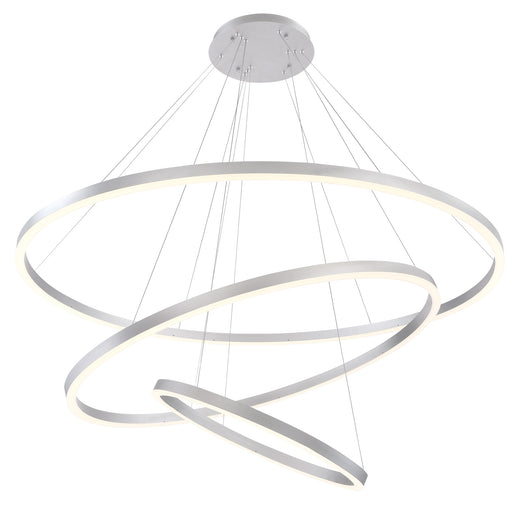 Eurofase 31474-016 Spunto 61" Brushed Silver LED Chandelier