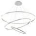 Eurofase 31474-016 Spunto 61" Brushed Silver LED Chandelier