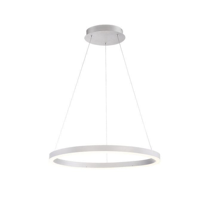 Eurofase 31471-015 Spunto 28" Brushed Silver LED Chandelier